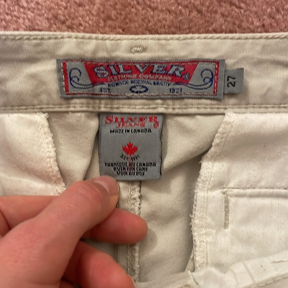 Vintage Silver Jeans Flare Leg Low Rise Khakis EUC - Picture 4 of 12
